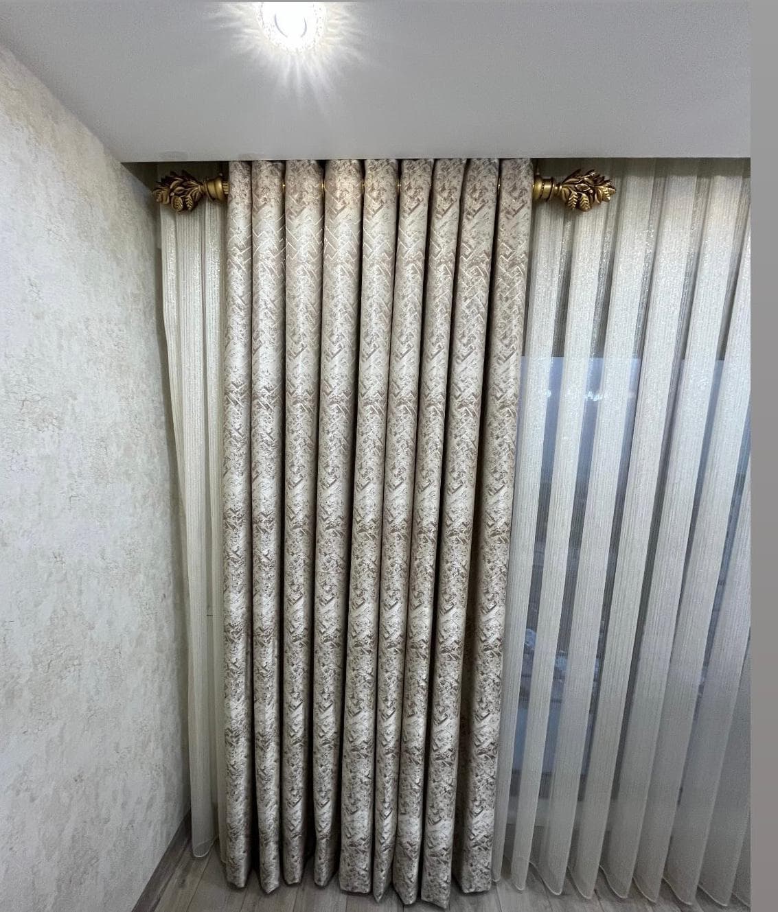 RUSTİK FON TÜL PERDE